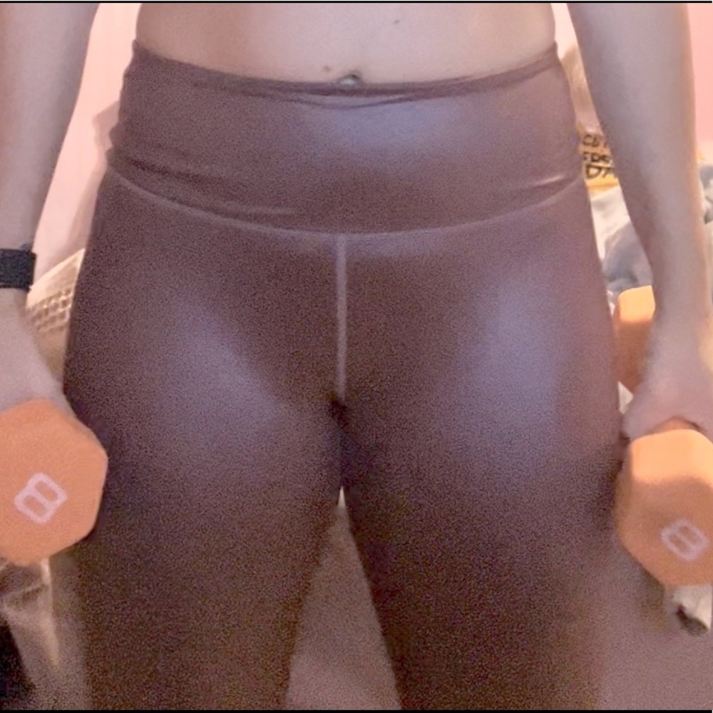 Athleta Bronze Shimmer Leggings